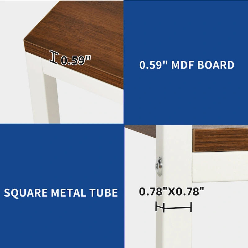 Industrial Entryway Bench with Coat Rack and Shoe Storage