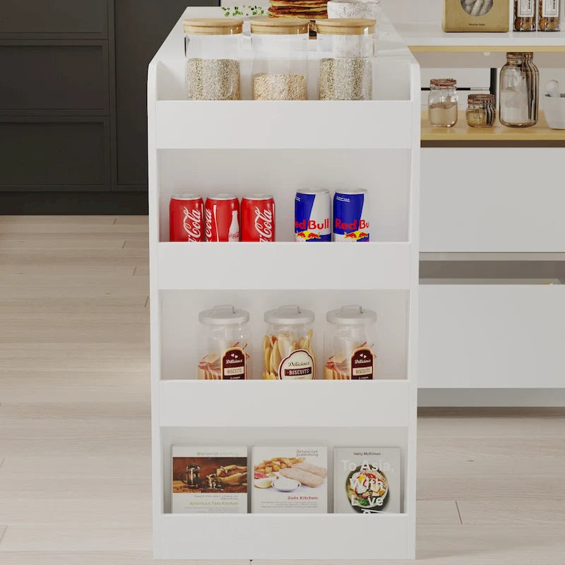 Multi-Functional Desk with 4 Drawers for Kitchen, Bedroom