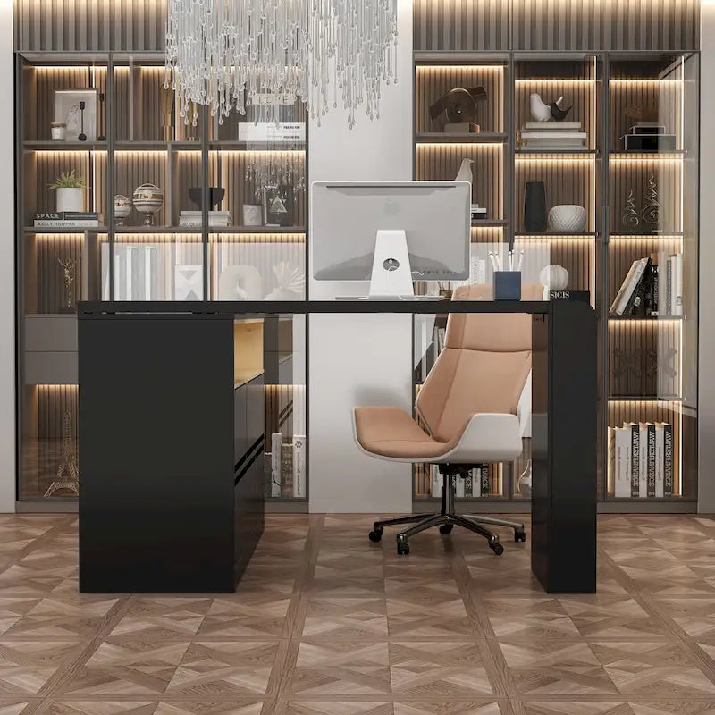 Multi-Functional Desk with 4 Drawers for Kitchen, Bedroom