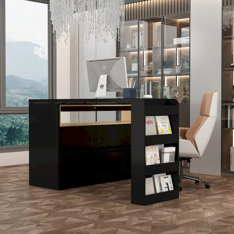 Multi-Functional Desk with 4 Drawers for Kitchen, Bedroom