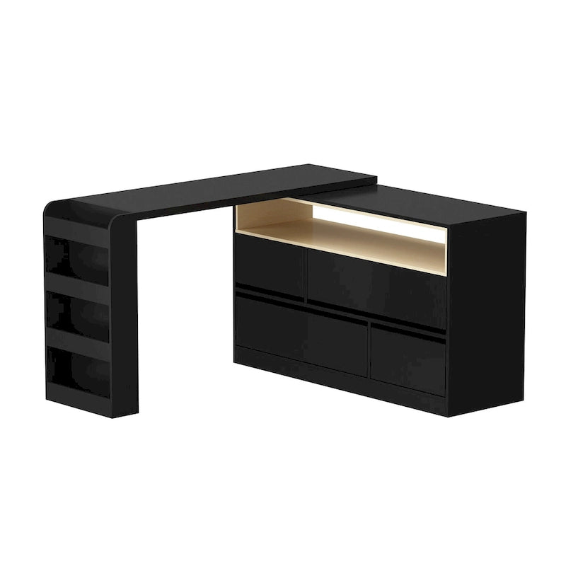 Multi-Functional Desk with 4 Drawers for Kitchen, Bedroom