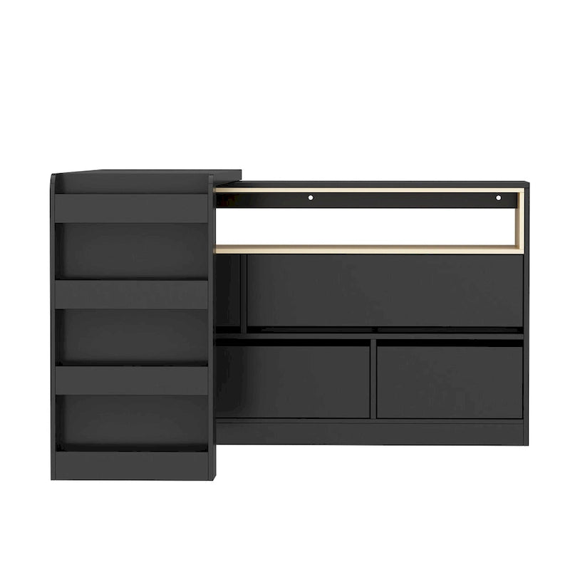 Multi-Functional Desk with 4 Drawers for Kitchen, Bedroom