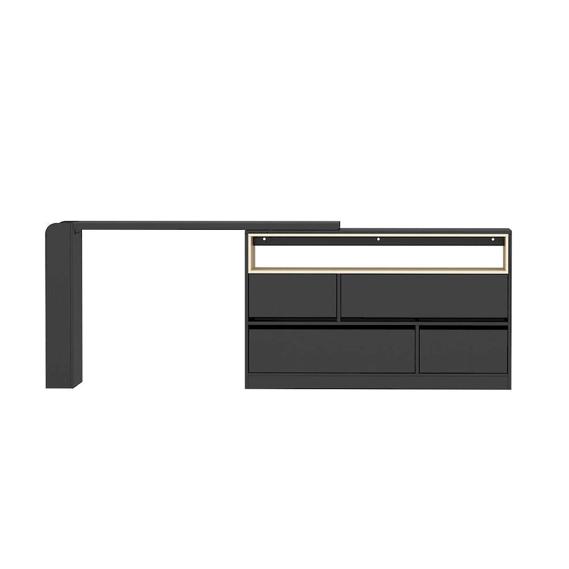 Multi-Functional Desk with 4 Drawers for Kitchen, Bedroom