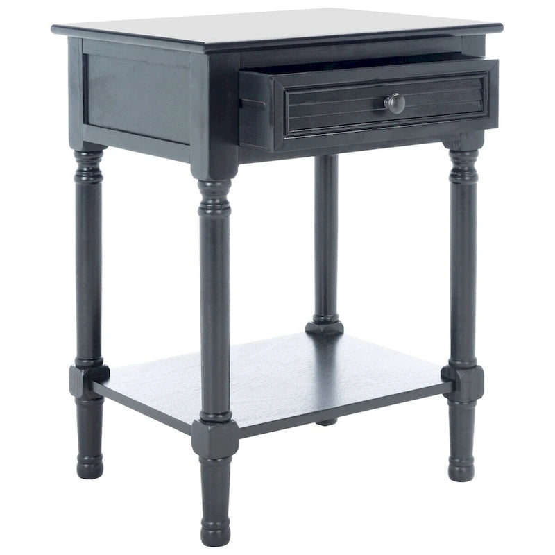 1-Drawer Lower Shelf Nightstand Accent Table - 19" W x 15.8" L x 26" H