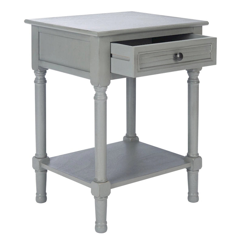 1-Drawer Lower Shelf Nightstand Accent Table - 19" W x 15.8" L x 26" H