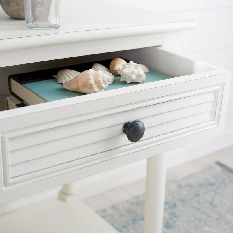 1-Drawer Lower Shelf Nightstand Accent Table - 19" W x 15.8" L x 26" H