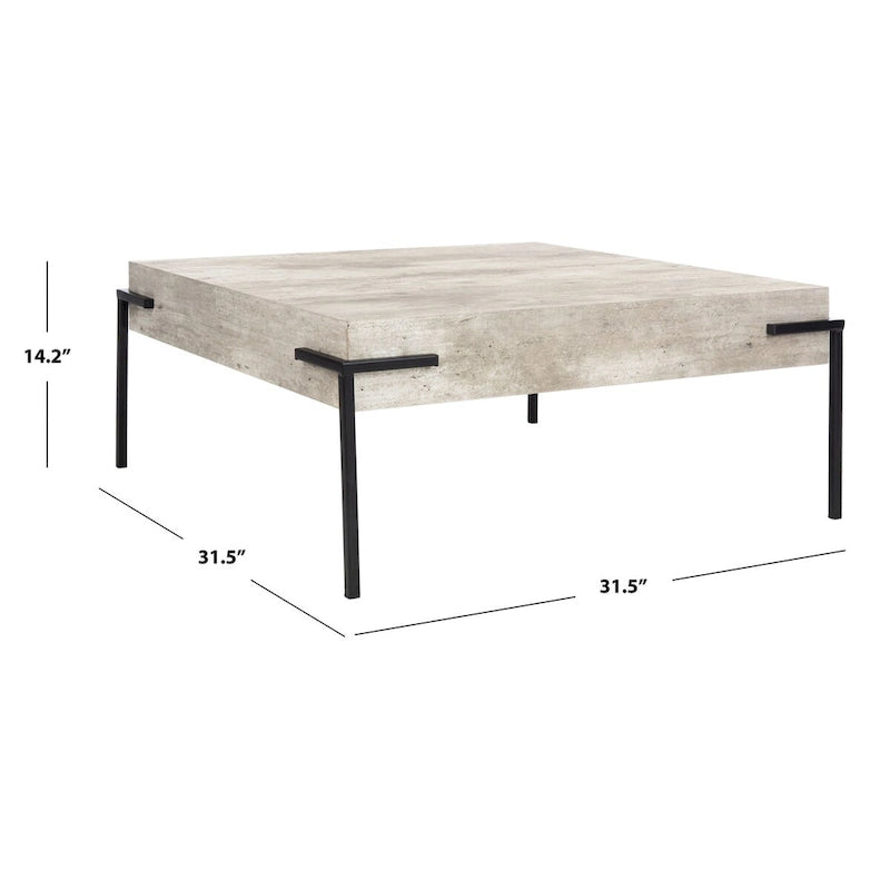 Square Coffee Table - 32"W x 32"D x 14"H