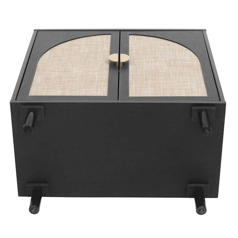 2-Door Dresser for Bedroom with Adjustable Shelves and Metal Handle