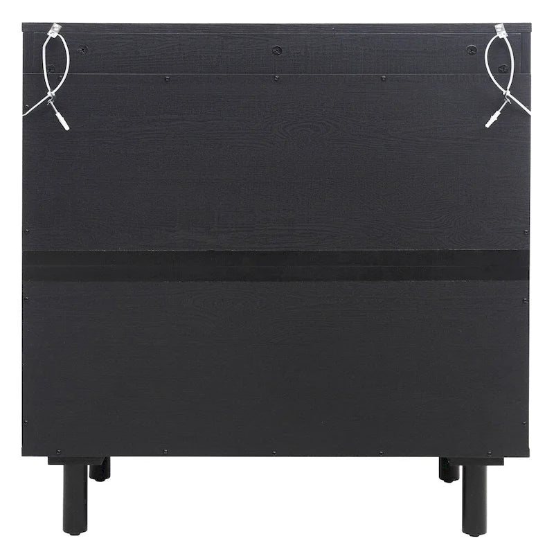 2-Door Dresser for Bedroom with Adjustable Shelves and Metal Handle