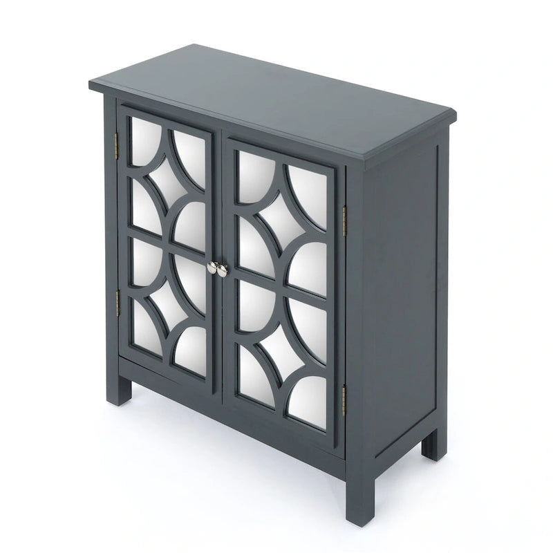 Double Door Mirrored Cabinet