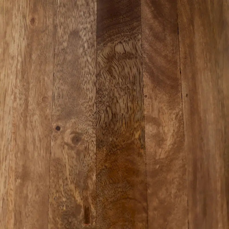 40" Mango Wood Dining Table, Medium Brown