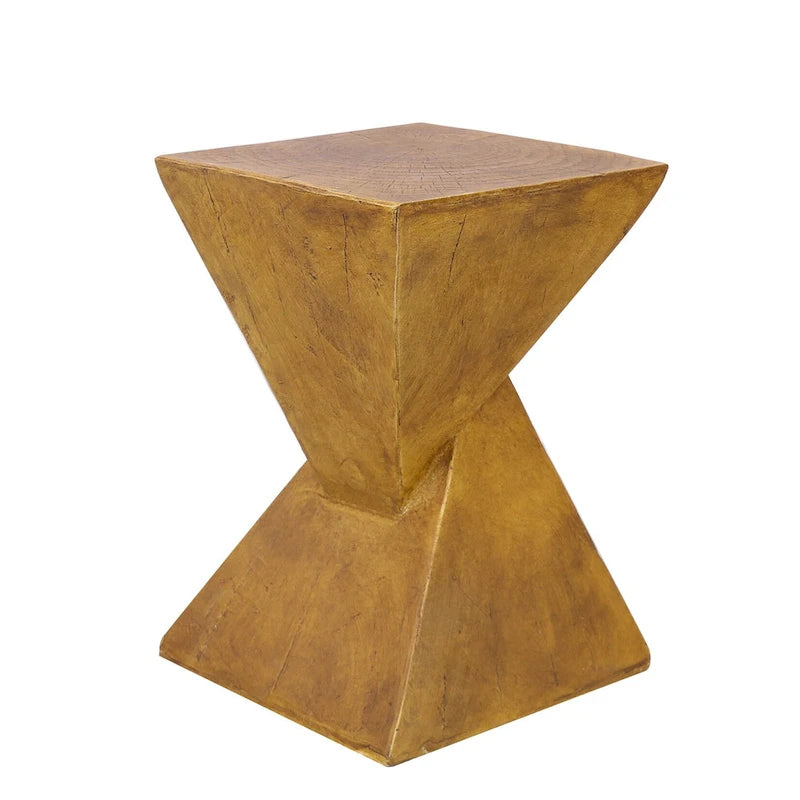 Modern Lightweight Concrete Side Table - 12x12x18 in