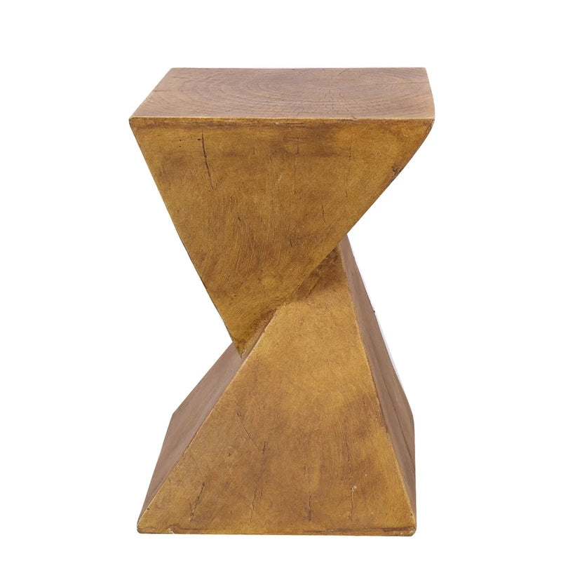 Modern Lightweight Concrete Side Table - 12x12x18 in