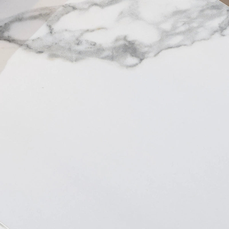 2-Tier Faux Marble Console Table, Modern Narrow Entryway & Hallway Table