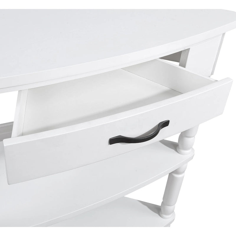 Small Triangle Corner Table, Wood Side Table for Small Spaces, 3-Tier End Corner Table with Solid Wood Legs