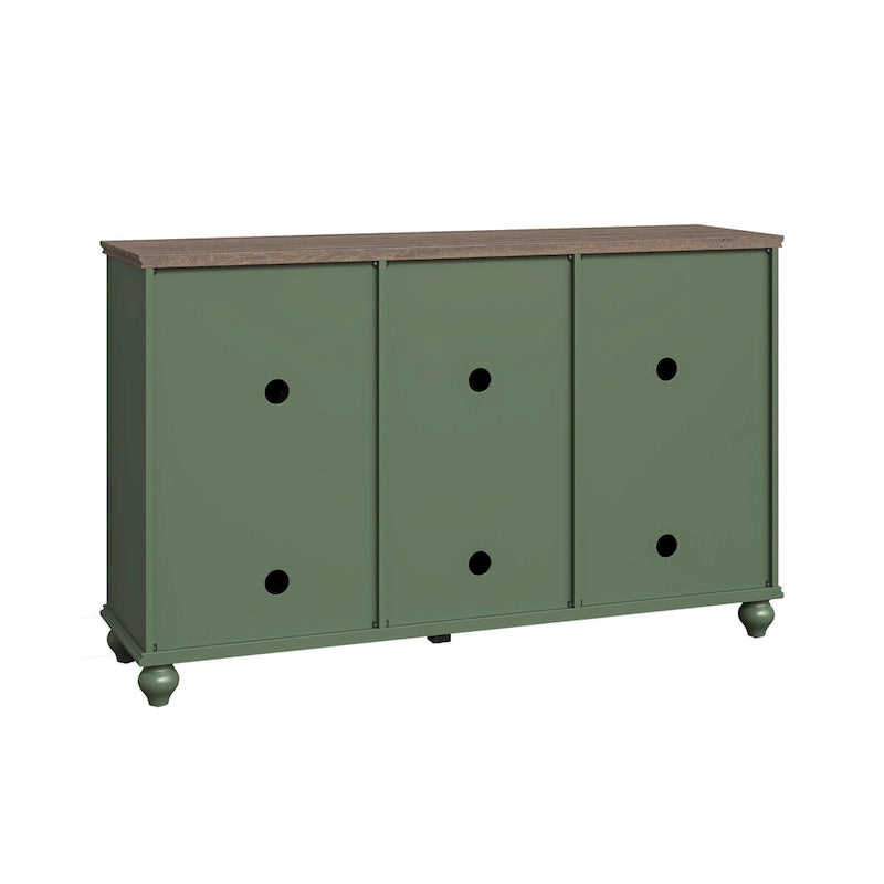 55" Vintage Style Kitchen Accent Buffet Sideboard Cabinet with Drawers