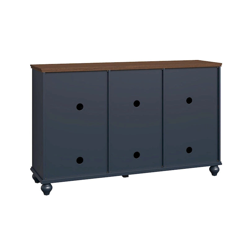 55" Vintage Style Kitchen Accent Buffet Sideboard Cabinet with Drawers